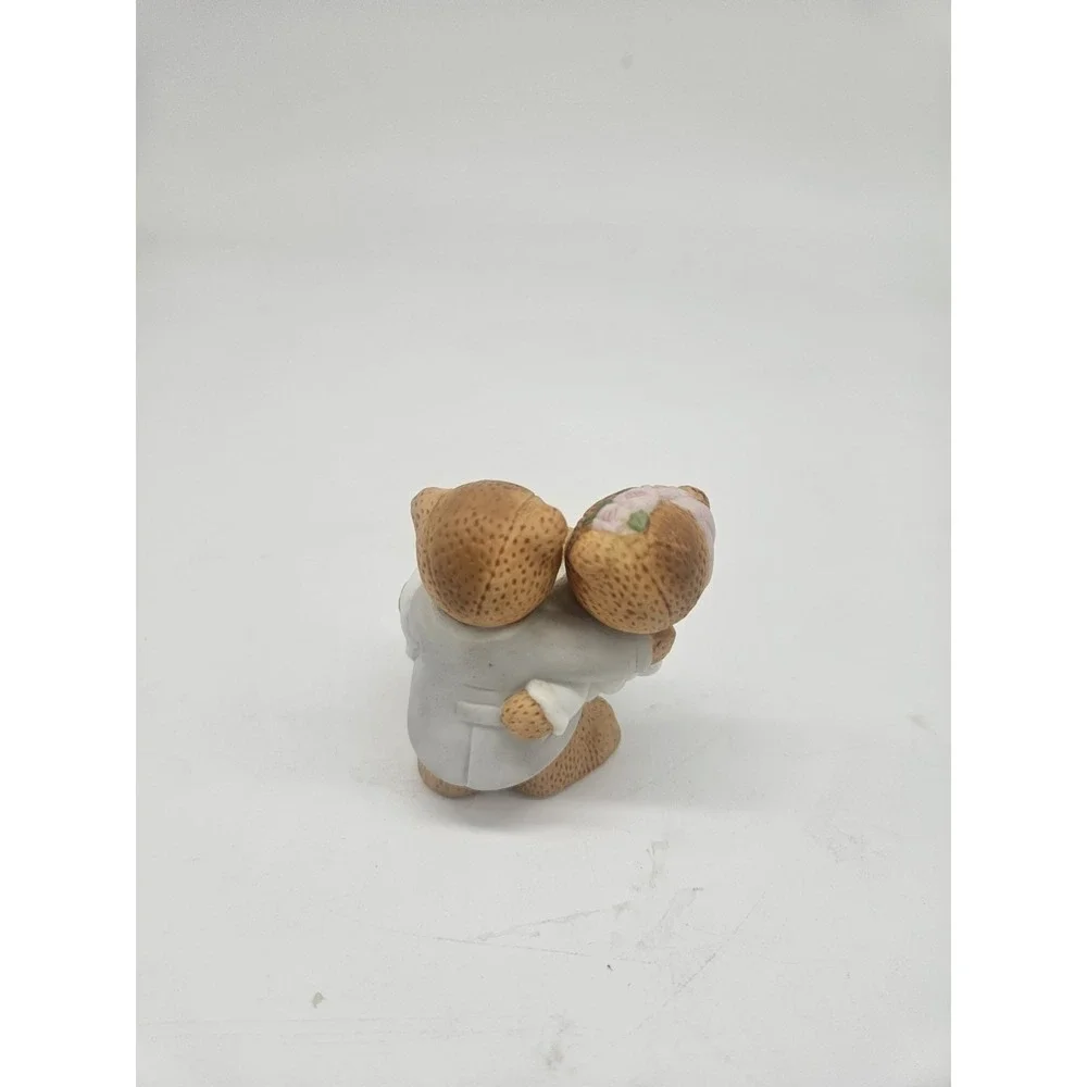 Vintage 1986 Lucy Rigg Enesco Lucy & Me Bear Wedding Party Bride & Groom